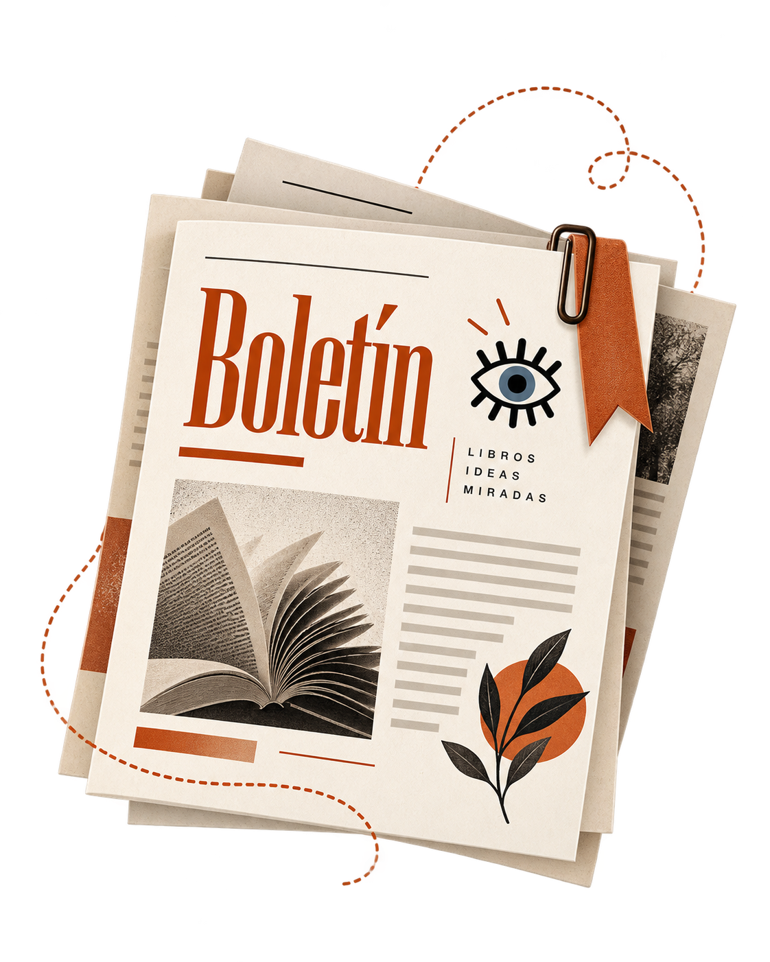 Ilustración del boletín de Ediciones Diotima