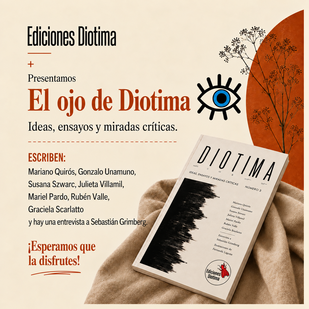 Presentación de la revista El ojo de Diotima, número 3